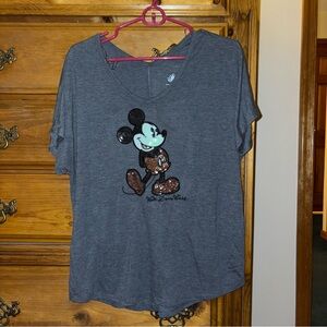 Walt Disney World Sequin Mickey Mouse TShirt